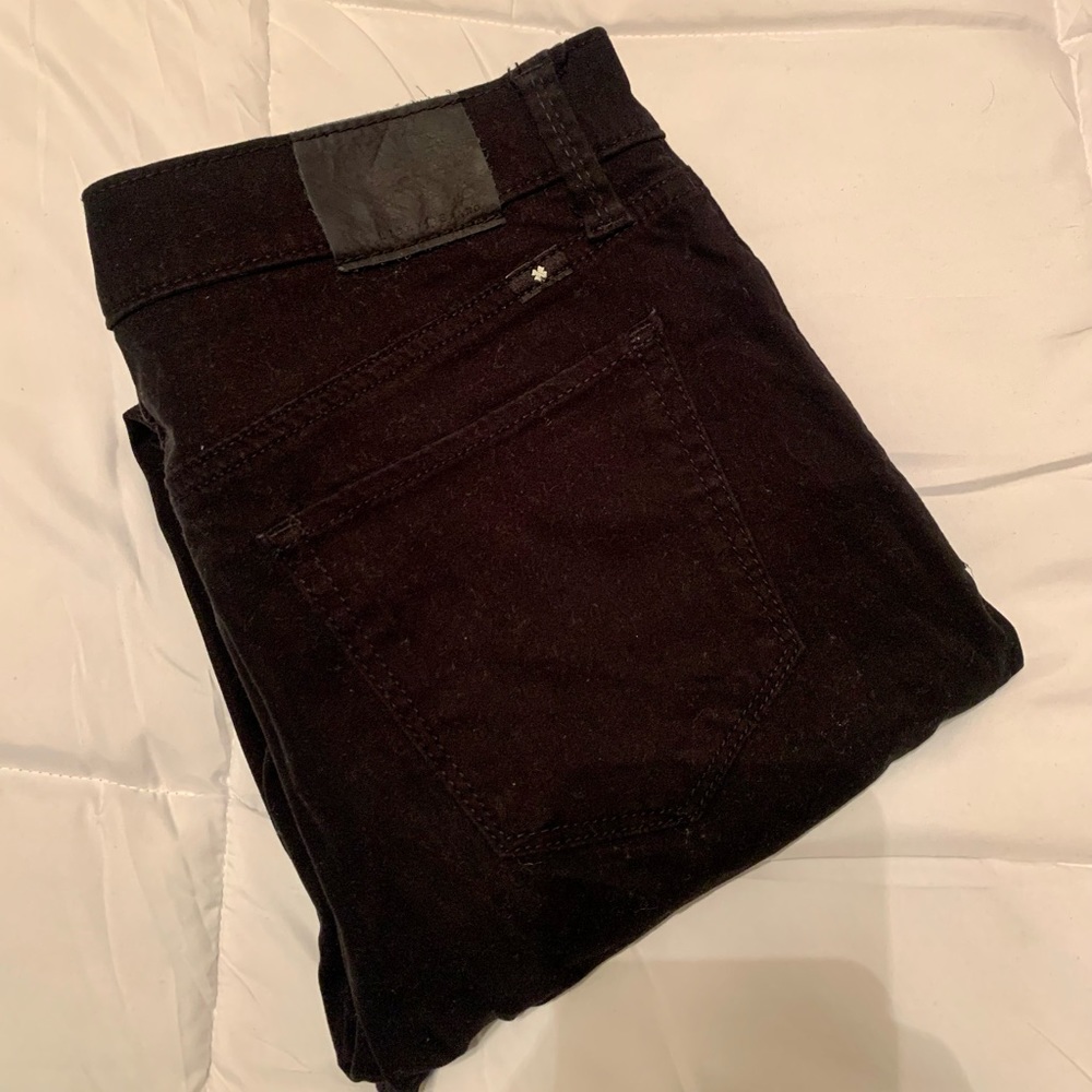 Lucky Brand Black Suede Skinny Jeans